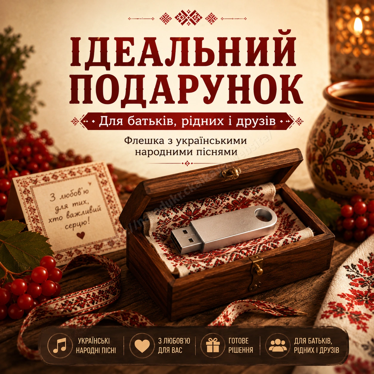 Подарунок із українськими народними піснями