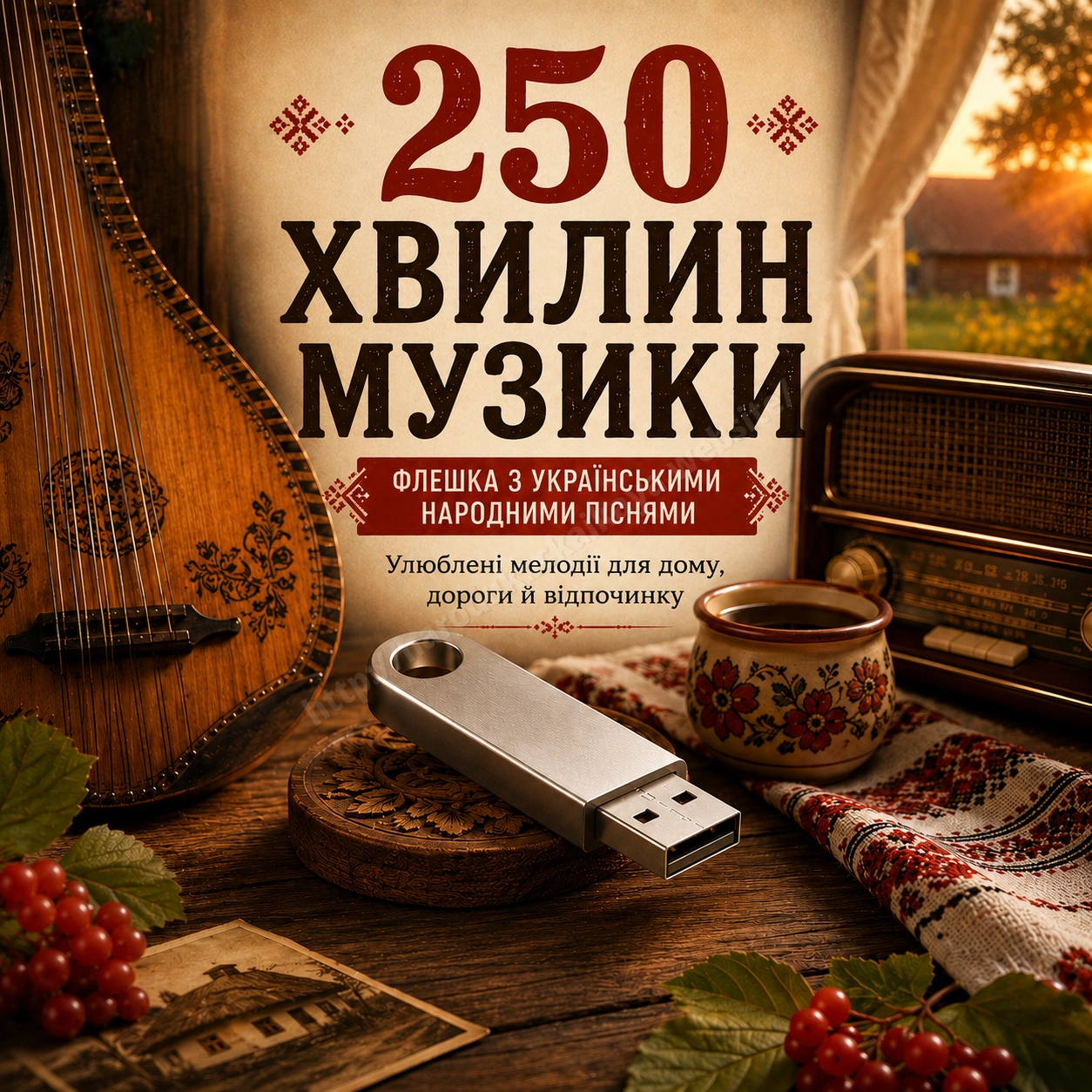 Флешка з українськими народними піснями
